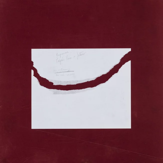 #4 Preparar papéis, Preparar papéis para o futuro, um virtuosismo des-com-pensado, papel de 80g colado em papel de veludo, 69,5x49,5cm,2015-Rui-Horta-Pereira