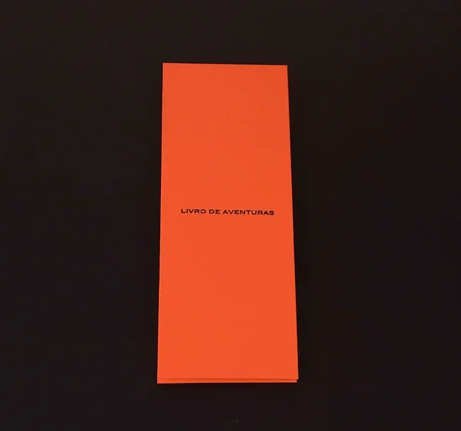 Livro de Aventuras #2, Tinta da china sobre papel, folio com duas abas forradas em tecido, com caixa, fechado 45x18x3cm aberto 45x180x0,5cm, 2008-Rui-Horta-Pereira